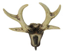 Deer Stag Antler Wall Hook Rustic Western Faux Bone Antler Single Peg Hanger