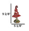 Enchanted Fairy Garden Red White Spotted Crooked Toadstool Mushroom Figurine 9"H
