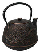 Bonrze Oriental Dragon Design Large Cast Iron Tetsubin Teapot 40oz Tea Pot
