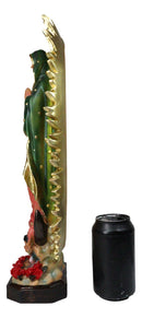 Our Lady of Guadalupe With Mandorla of Rays Mother Mary Catholic Figurine 18"H