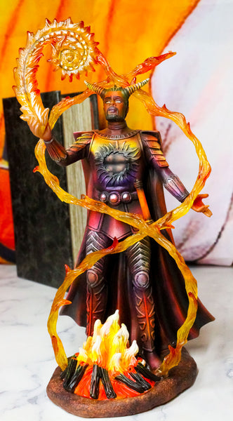 Fire Elemental Horned Wizard Sorcerer Demoniac Summoning Hellfire