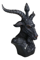 Solve Et Coagula Pentagram Evil Eye Satan Sabbatic Goat Idol Baphomet Figurine - Ebros Gift