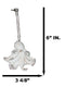 Set Of 6 Antique White Octopus Ocean Marine Wall Hanging Decor Tree Ornaments