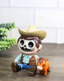 Furry Bones Cowboy Hillbilly the Skelly With Pony Skeleton Figurine Furrybones