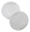 Set Of 6 Modern Yukino Hana Snowflakes Melamine Large Round Dinner Plates 11"D