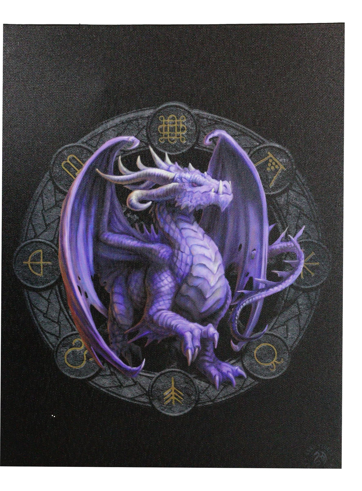Anne Stokes Samhain Drake Sabbats Wheel of The Year Dragon Canvas Wall Decor