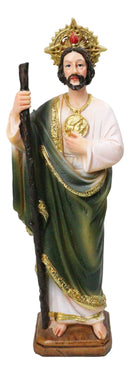 Saint Jude Thaddeus Apostle Disciple Of Jesus Fire And Sun Medal Figurine 12"H