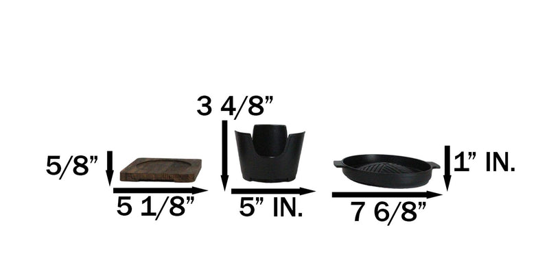 Portable Japanese BBQ Yakiniku Grill Aluminum Cooking Stove With Griddle Trivet