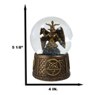 Occult Eliphaz Levi Sabbatic Goat Baphomet Solve Et Coagula Glitter Water Globe