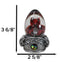 Hear No Evil Red Wyrmling Dragon In Colorful LED Acrylic Glass Egg Figurine