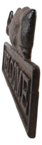 Cast Iron Nautical Ocean Sperm Whale Welcome Sign Decorative Wall Door Plaque