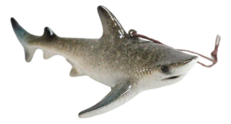 Set Of 6 Great White Sharks Ocean Marine Wall Hanging Decor Tree Ornaments