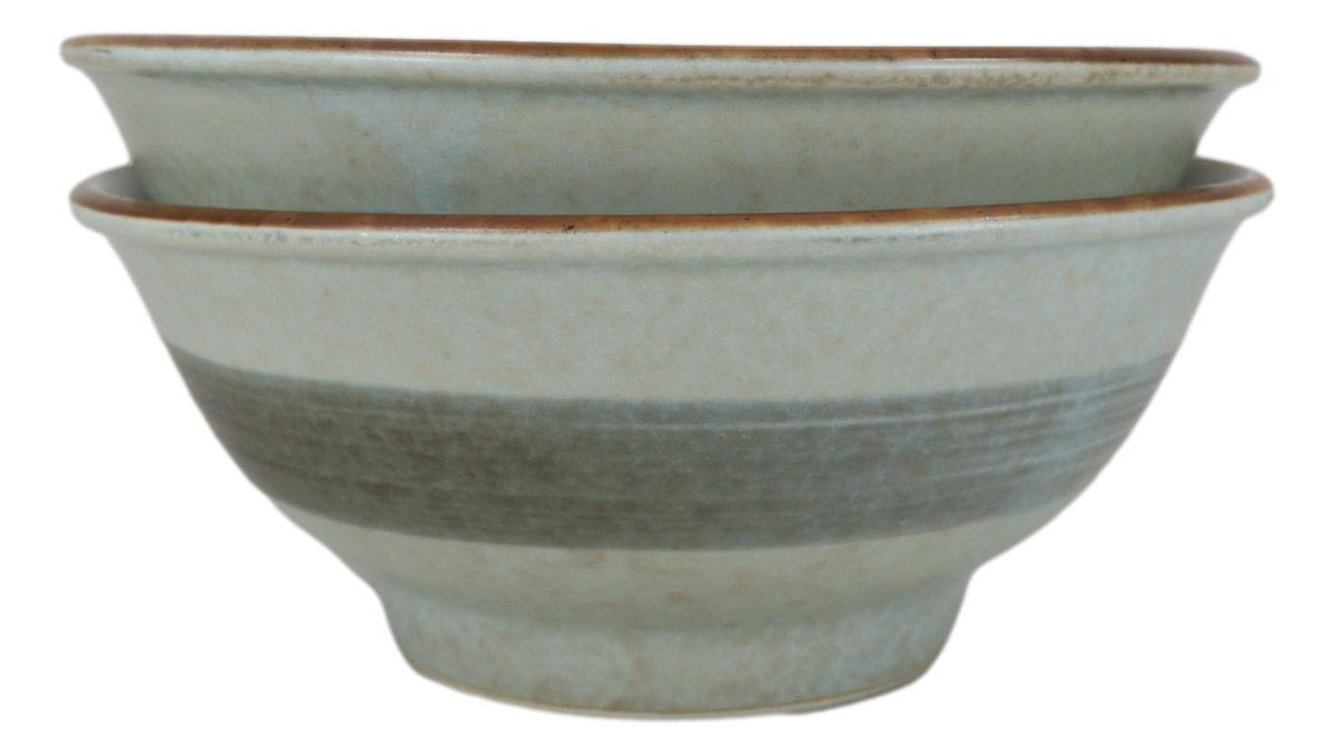 Made In Japan Set of 2 Sakura Cherry Blossoms Blue Plum Ramen Soup Bowls 42 oz