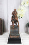 Equestrian Racing Galloping Horse with Jockey Bronze Electroplated Figurine