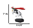 Cow Parade Superhero Red Cape Super Cow With Golden Bell Collector's Figurine