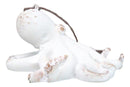 Set Of 6 Antique White Octopus Ocean Marine Wall Hanging Decor Tree Ornaments
