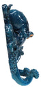 Nautical Marine Blue Giant Octopus Multi Point Tentacles Wall Hooks Sculpture