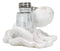 Antique White Nautical Marine Cephalopod Octopus Salt Pepper Shakers Holder Set