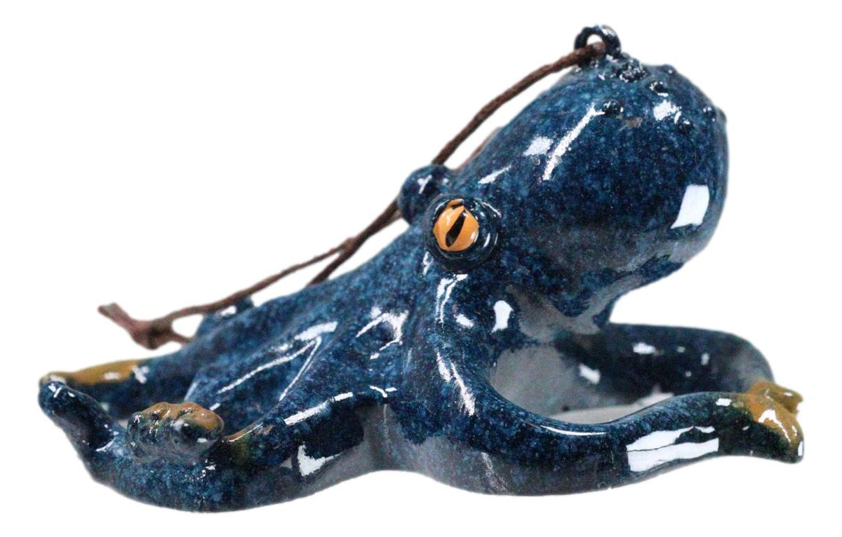 Set Of 6 Blue Giant Sea Octopus Ocean Marine Wall Hanging Decor Tree Ornaments