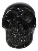 Metaphysical Protection Healing Crystal Black Obsidian Stone Mini Skull Figurine