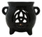 Wicca Witchcraft Triquetra Black Cauldron Essential Oil Warmer Candle Holder