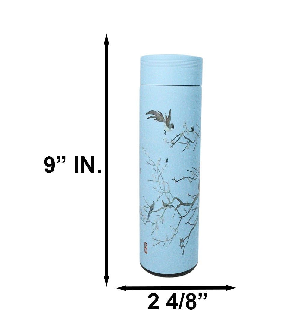 Ume Blossom 17oz Vacuum Insulated Stainless Steel Thermos Bottle W/ Tea Infuser