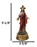 Catholic Christian Sacred Heart of Jesus Christ With Rosary Drawer Box Figurine