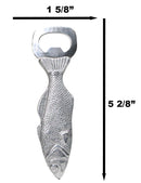 Pack Of 2 Nautical Marine Grouper Fish Aluminum Hand Glass Beer Bottle Openers