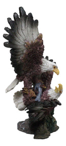 Wild Heritage Bald Eagles Fighting Figurine 2 American Eagles in Mid-Air Battle