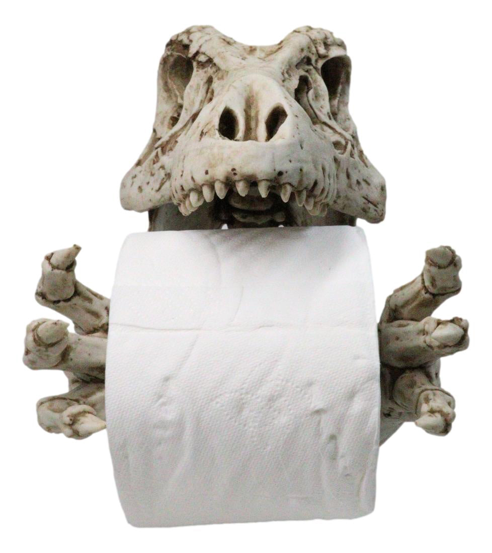 Ebros Prehistoric T-Rex Dinosaur Toilet Paper Roll Holder Bathroom Decor