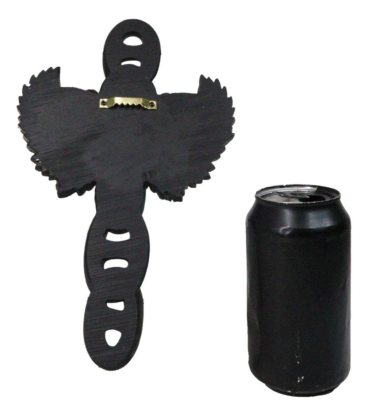 Gothic Angel Winged Cowboy Skull With Red Scarf Prison Shackle Chains Wall Cross