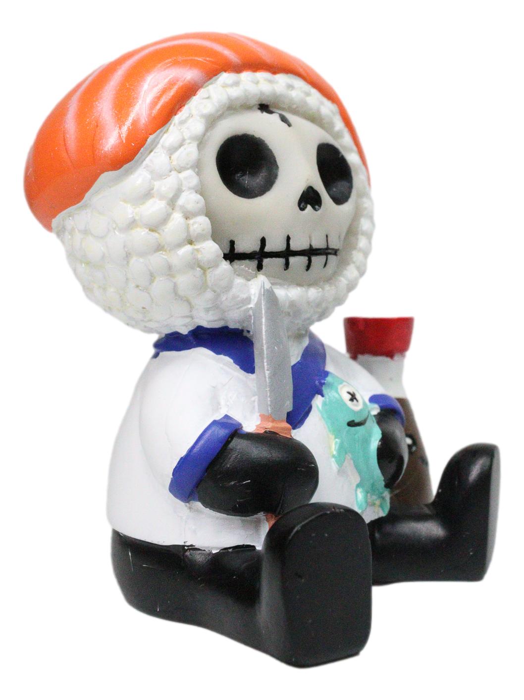 Furrybones Sake Sushi Sashimi Omakase Chef Skeleton Figurine Furry Bones