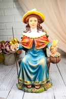 Roman Catholic Santo Nino Holy Infant of Atocha Seated On Throne Statue 13"H