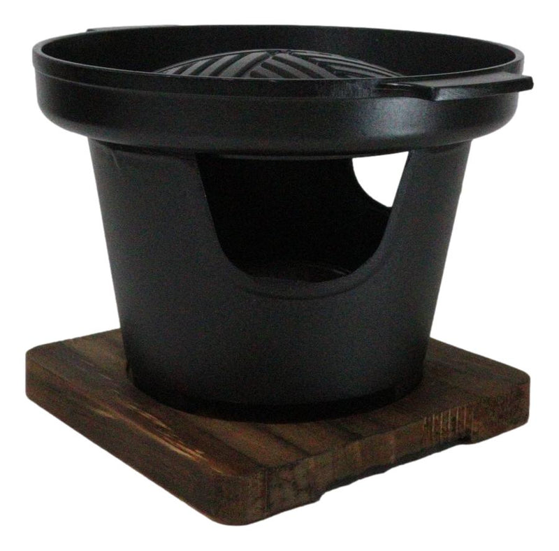 Portable Japanese BBQ Yakiniku Grill Aluminum Cooking Stove With Griddle Trivet