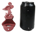 Cast Iron Tropical Bird of Paradise Long Legged Pink Flamingo Wall Bottle Opener