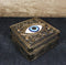 Auspicious Evil Eye Of Providence With Sacred Symbols Square Decorative Box