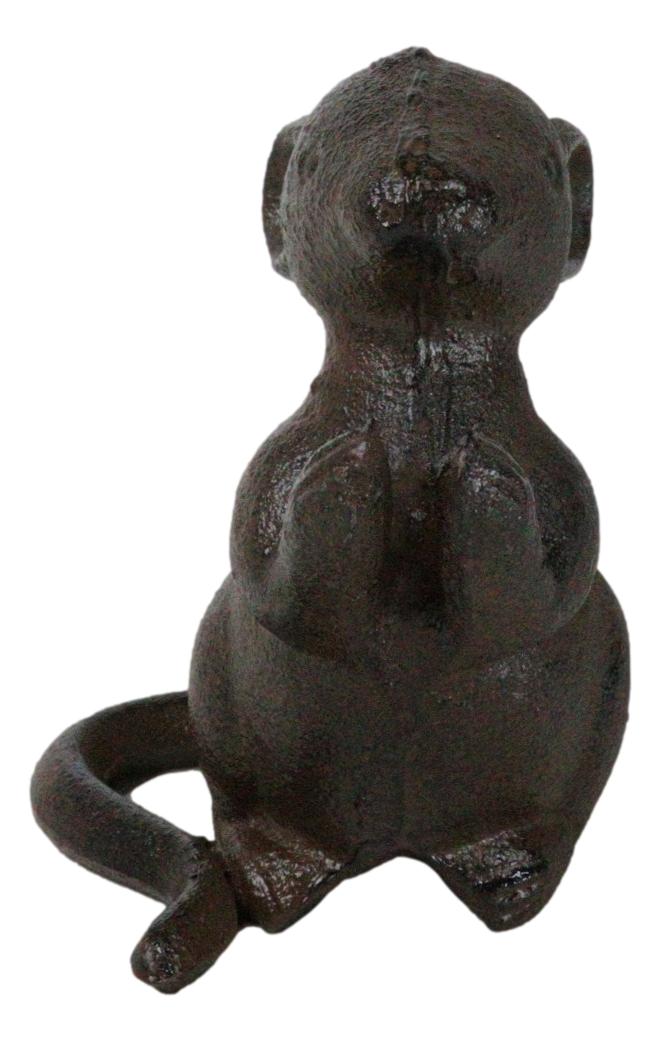 Pack Of 2 Cast Iron Whimsical Standing Mouse Decorative Pen Holder Sculptures