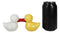 Bath Tub Themed Duckies White Yellow Ducks Kissing Salt & Pepper Shakers Set