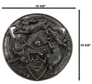 Faux Bronze Triquetra Three Hares Wheel Cycles Of Life Shield Wicca Wall Decor