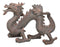 Feng Shui Far East Oriental Mushu Chinese Dragon King On Four Legs Figurine 12"L