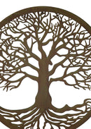 Green 23"D Oversized Celtic Tree of Life Medallion Metal Wall Circle Plaque