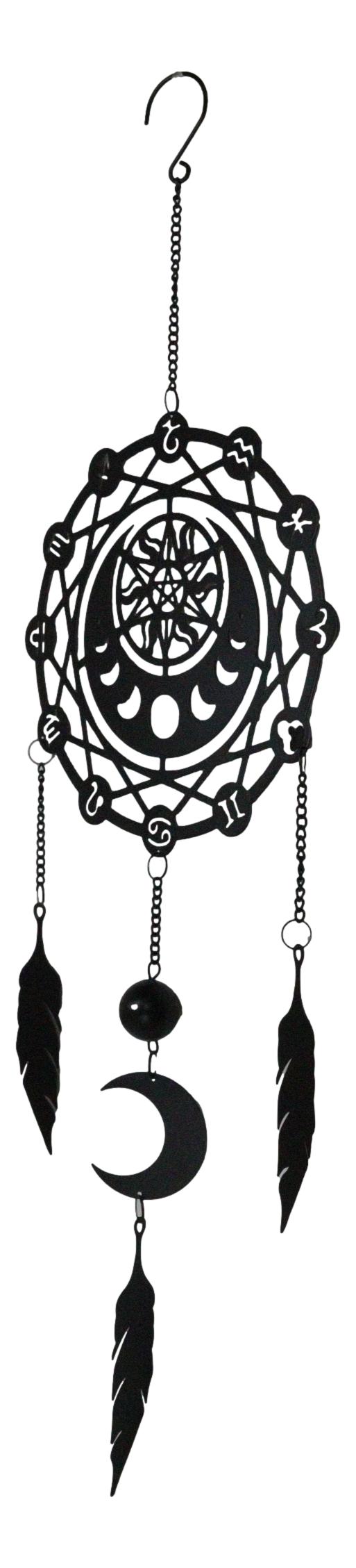 Phases Of The Moon Zodiac Solar Astrology Dreamcatcher Wall Hanging Decoration