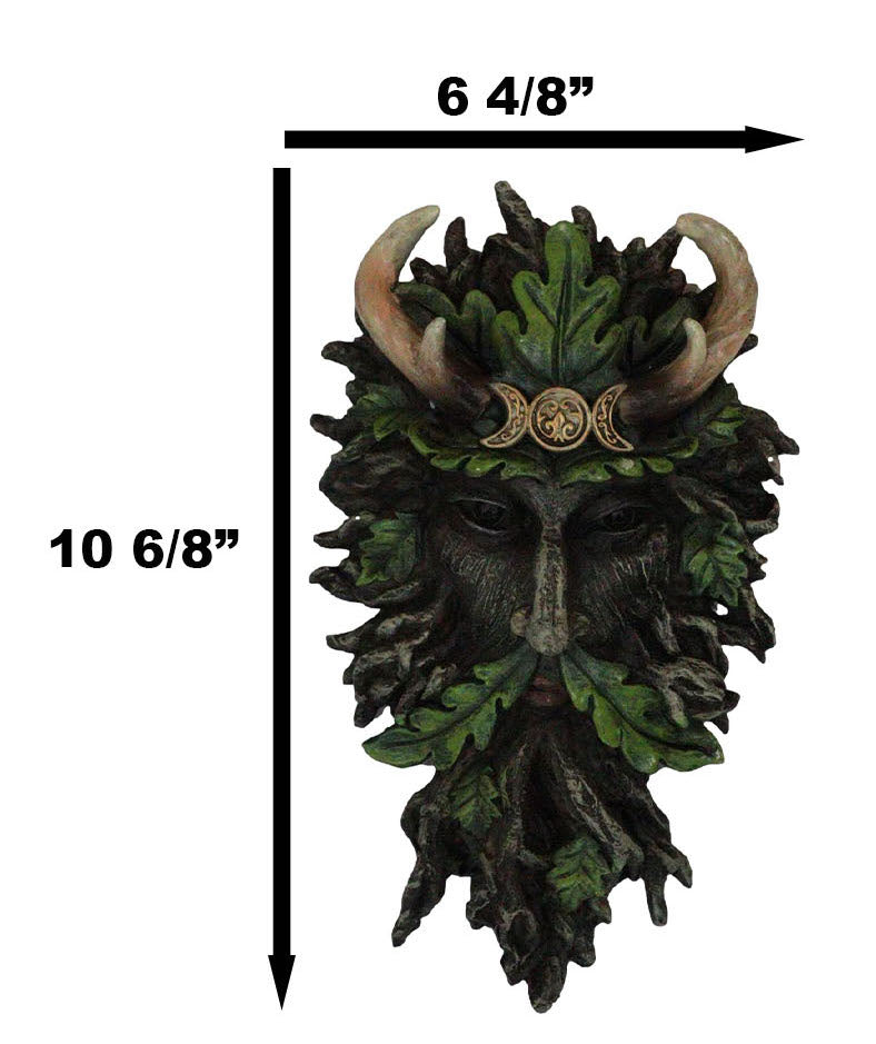 Antler King Crown Celtic Greenman Wicca Triple Moon Tree Ent Wall Decor Plaque