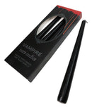 Pack of 4 Ritual Spell Vampire Tears Black Taper Candles Red Wax Candlesticks
