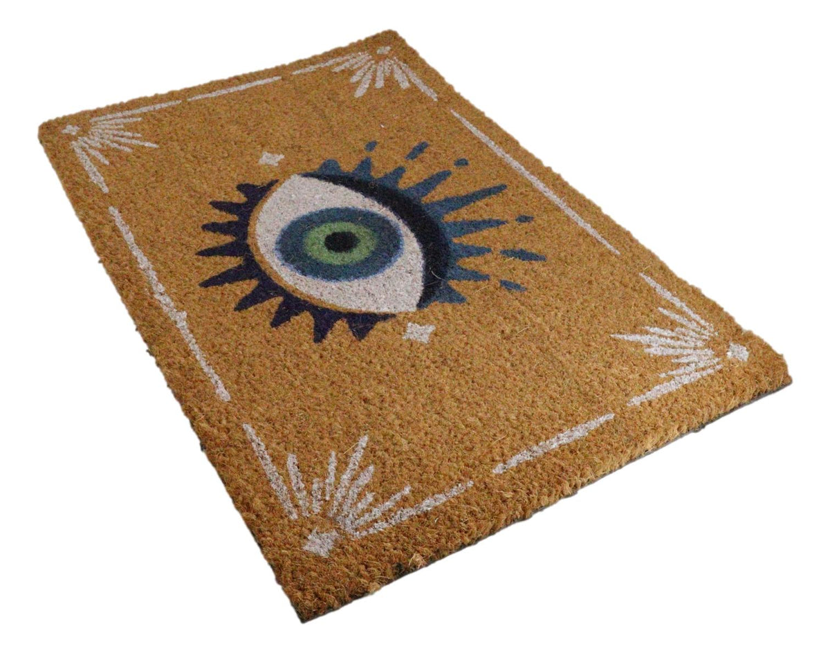 Wicca Talisman All Seeing Eye Of Providence Coir Coconut Fiber Floor Mat Doormat