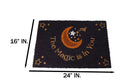 The Magic is in You Moon and Stars Wicca Coir Coconut Fiber Floor Mat Doormat