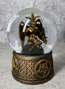 Occult Eliphaz Levi Sabbatic Goat Baphomet Solve Et Coagula Glitter Water Globe