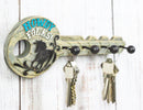 Rustic Western Howdy Folks Horse Key Shaped 4 Peg Quadruple Wall Hook Plaque