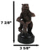 Wall Street Standing Grizzly Bear Statue Bronze Electroplated Resin Figurine