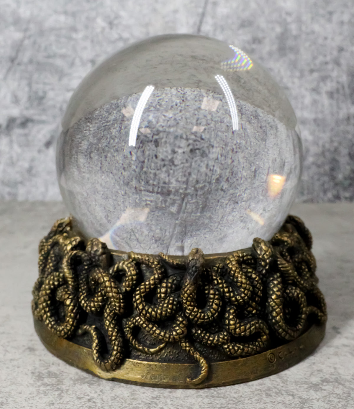 Wicca Occult Wadjet Eye of Horus Morphing Serpents Base Stand For Crystal Ball
